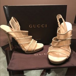 Gucci Open Toe Heels